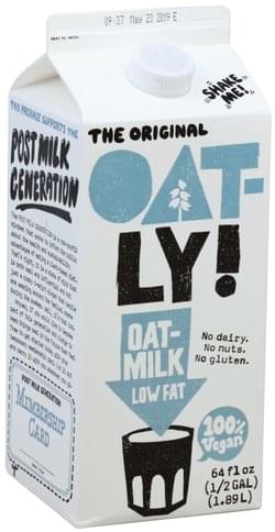 Oatly The Original, Low Fat, Vegan Oatmilk - 64 oz
