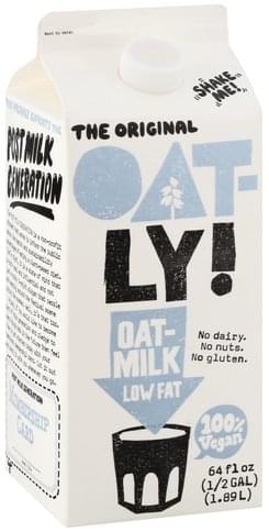 Oat-Ly! Low Fat Oat-Milk - 64 oz