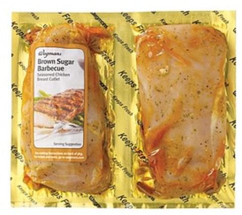 Wegmans Brown Sugar Barbecue Seasoned Chicken Breast Cutlets Poultry