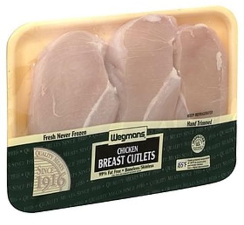 Wegmans Boneless/Skinless Chicken Breast Cutlets Boneless Chicken Breast Cutlets - 1 lb