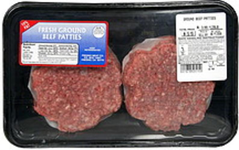 Fresno Meat Fresh Ground Beef Patties 1.29 lb, Nutrition Information