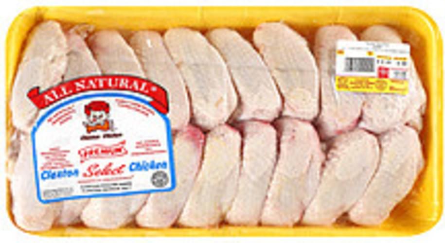 Claxton Chicken Young Premium Select Chicken Wings 4.99 lb, Nutrition