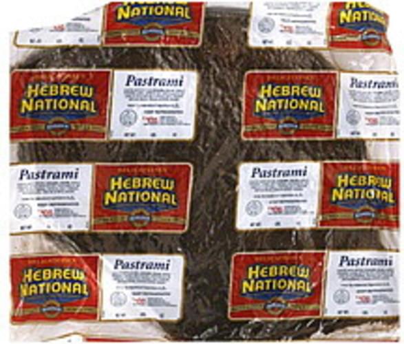 Hebrew National Single Pastrami 6 03 Lb Nutrition Information Innit