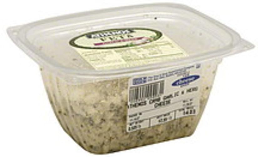 Athenos Natural Feta, Garlic & Herb Crumbled Cheese 1 ea, Nutrition
