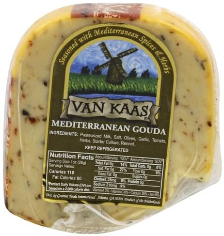 Pijler JEP Menda City Van Kaas with Herbs, Gouda, Mediterranean Cheese - 1 ea, Nutrition  Information | Innit