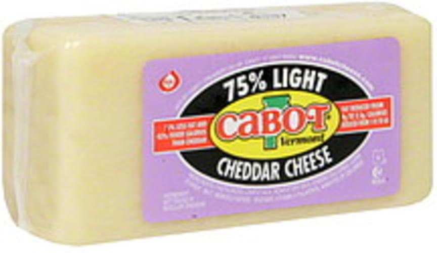 Cabot Vermont Cheddar, 75 Light Cheese 1 ea, Nutrition Information
