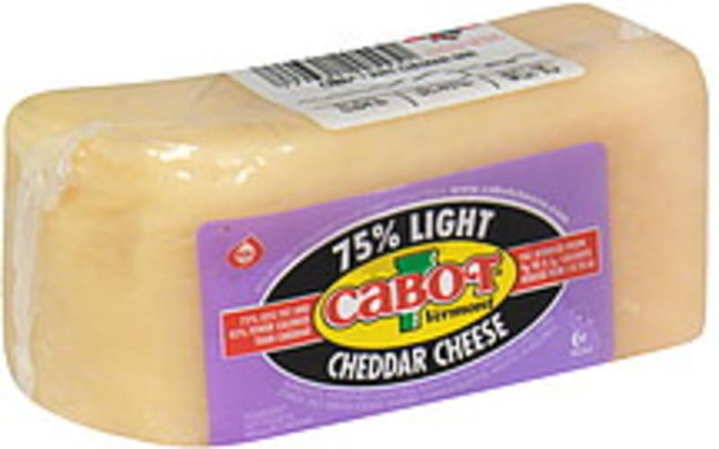 Cabot Vermont Cheddar, 75 Light Cheese 0.84 lb, Nutrition