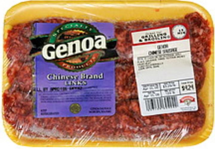 Genoa Products Chinese Brand Links Sausage 3 ea, Nutrition