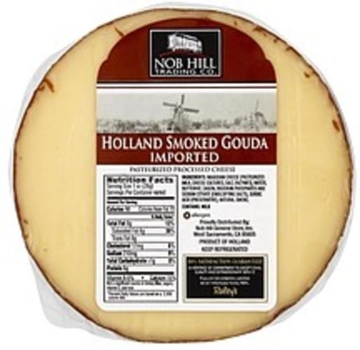 Nob Hill Imported, Holland Smoked Gouda Cheese 1 ea, Nutrition