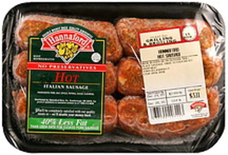 Hannaford Hot Italian Sausage 1.04 lb, Nutrition Information Innit