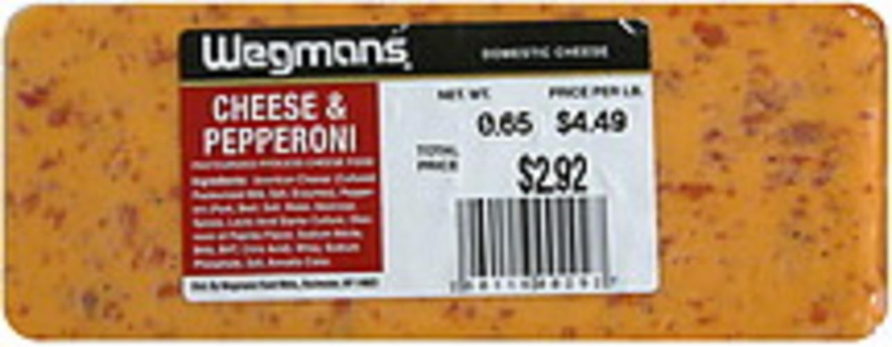 Wegmans Domestic, Cheese & Pepperoni Cheese 0.65 lb, Nutrition