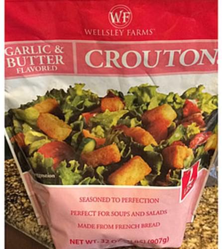 Wellsley Farms Garlic & Butter Flavored Croutons - 7 g