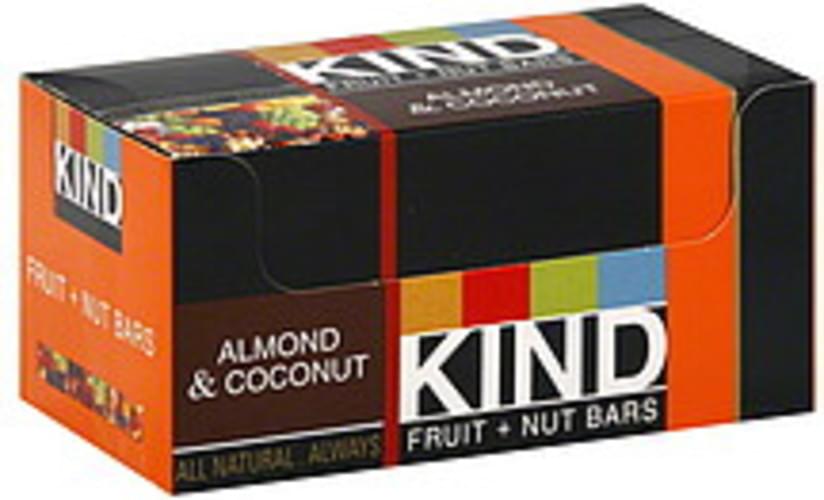 Kind Almond & Coconut Fruit + Nut Bars 8 ea, Nutrition Information