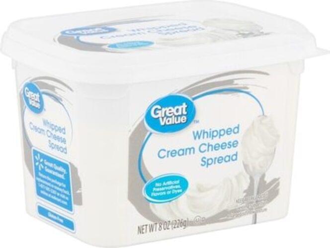 great-value-whipped-cream-cheese-spread-8-oz-nutrition-information