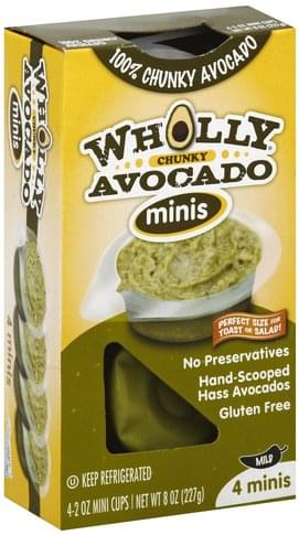 Wholly Chunky, Mild, Minis Avocado - 4 ea