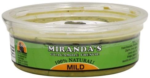 Mirandas Fresco, Mild Guacamole - 8 oz