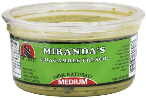 Mirandas Fresco, Medium Guacamole - 12 oz