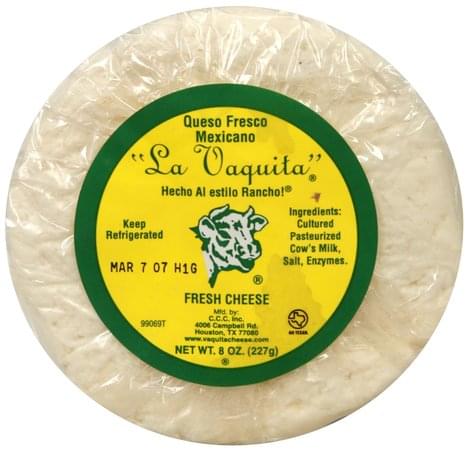 La Vaquita Fresh Cheese - 8 oz, Nutrition Information | Innit