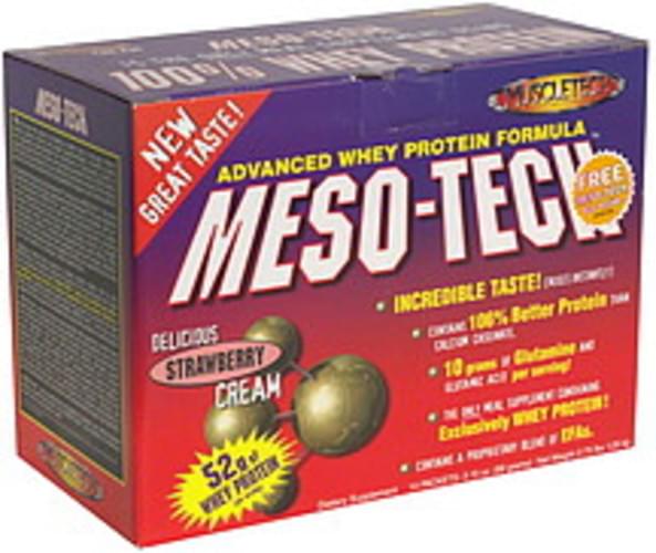 MuscleTech Strawberry Cream, Bonus Whey Protein Meal Supplement - 14 ea