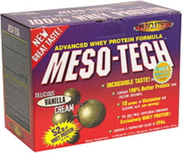 MuscleTech Vanilla Cream, Bonus 100% Whey Protein Meal Supplement - 14 ea