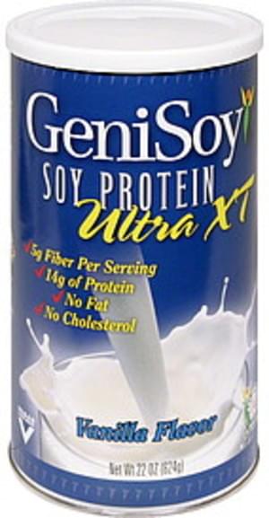 Genisoy Vanilla Flavor Soy Protein - 22 oz
