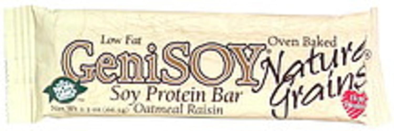 GeniSoy Oatmeal Raisin Soy Protein Bar 2.3 oz, Nutrition Information