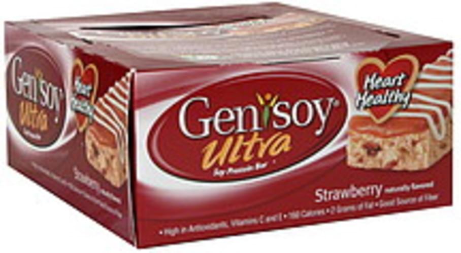 GeniSoy Strawberry Soy Protein Bars 12 ea, Nutrition Information Innit