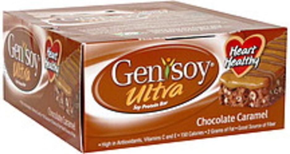 Genisoy Chocolate Caramel Soy Protein Bars - 12 g