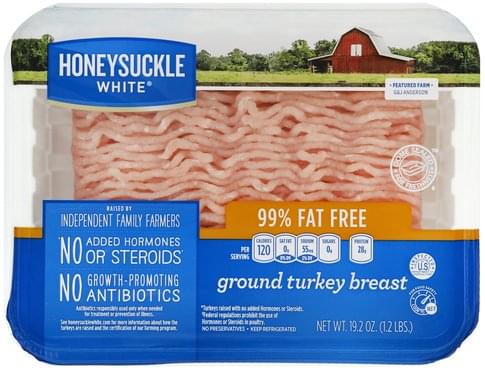 Honeysuckle White Ground Turkey Breast - 19.2 oz