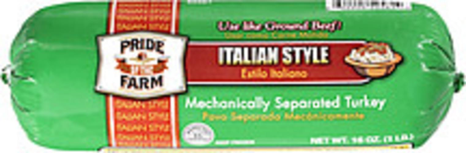 Pride Of The Farm Mechanically Separated Italian Style Turkey 16 oz