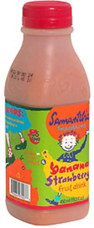 Samantha Fruit Drink, Banana Strawberry - 15.2 oz
