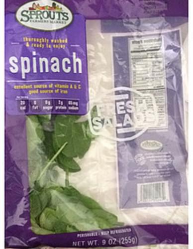 Sprouts Farmers Market Spinach - 85 g