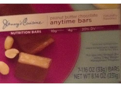 Jenny's Cuisine Peanut Butter Chocolate Anytime Bars - 33 g
