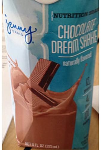 Jenny Craig Chocolate Dream Shake - 325 ml, Nutrition Information | Innit