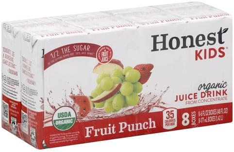 Honest from Concentrate, Organic, Fruit Punch Juice Drink - 8 ea