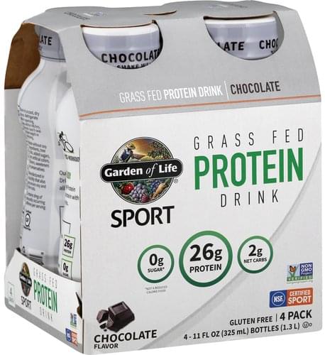 Garden Of Life Chocolate, 4 Pack Protein Drink - 4 ea