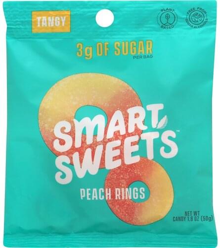 Smart Sweets Tangy, Peach Rings Candy - 1.8 oz