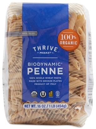 Thrive Market Organic Biodynamic Whole Wheat Penne - 16 oz