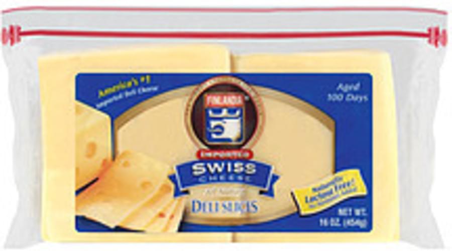 Finlandia Natural Deli Slices Imported Swiss Cheese 16 oz, Nutrition Information Innit