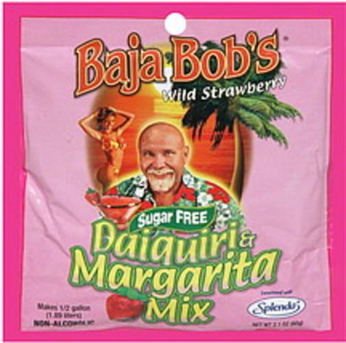 Baja Bob's Wild Strawberry, Sugar Free Daiquiri & Margarita Mix 2.1 oz, Nutrition Information