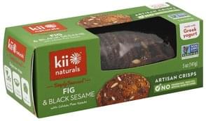 Kii Naturals Artisan Fig Black Sesame With Golden Flax Seeds Crisps 5 Oz Nutrition Information Innit Kii Naturals Artisan Fig Black Sesame With Golden Flax Seeds Crisps 5 Oz Nutrition Information Innit