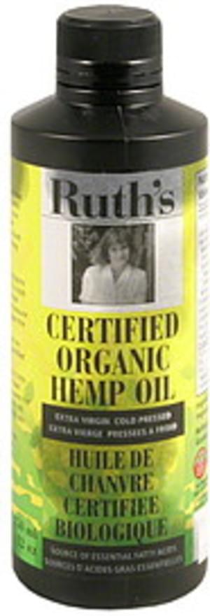 Ruths Extra Virgin Cold Pressed Certified Organic Hemp Oil - 12 oz