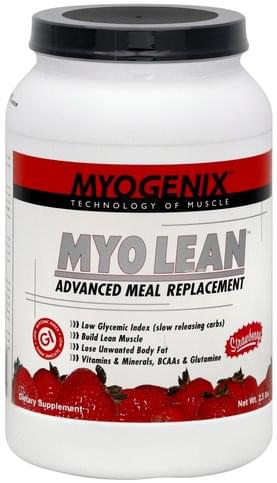 Myogenix Myo Lean, Strawberry Advanced Meal Replacement - 2.5 lb