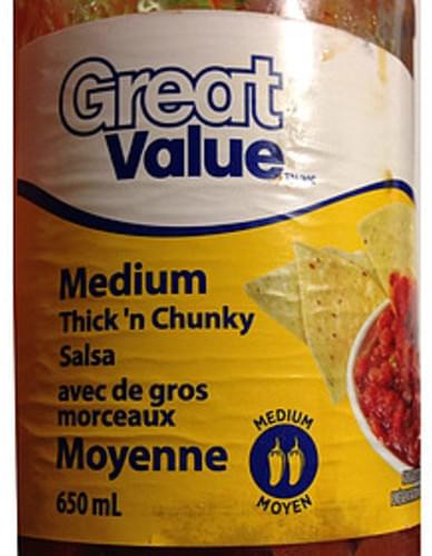 Great Value Medium Thick 'n Chunky Salsa - 60 ml
