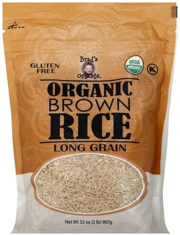 Brads Organic Organic, Long Grain Brown Rice - 32 oz
