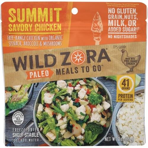 Wild Zora Paleo, Summit Savory Chicken Freeze-Dried Meal - 3 oz