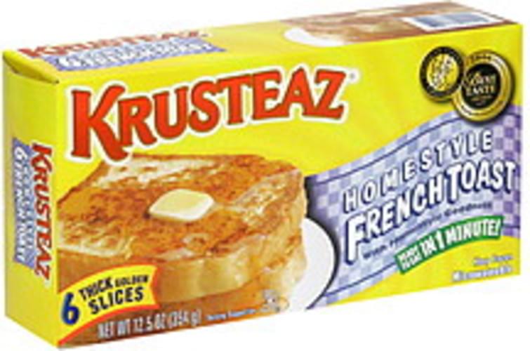 Krusteaz Homestyle French Toast 6 ea, Nutrition Information Innit