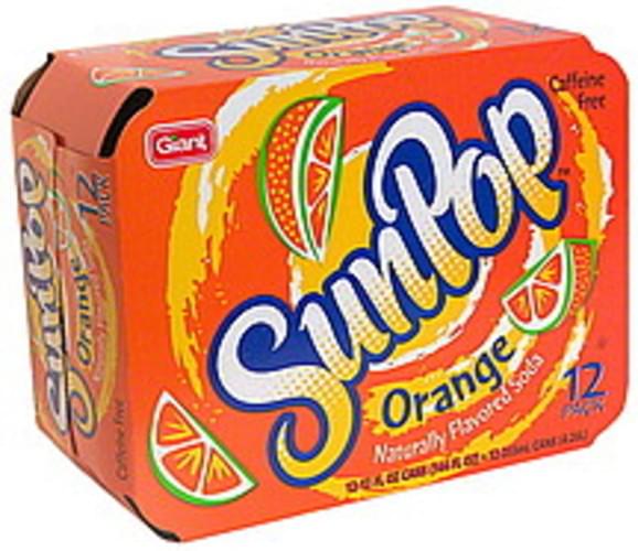Giant Orange Flavored Soda 12 ea, Nutrition Information Innit