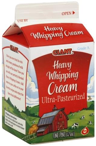 Giant ` Heavy Whipping Cream - 1 pt