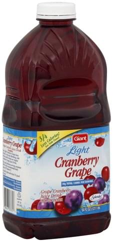 Giant Cranberry Grape, Light Juice Drink - 64 oz